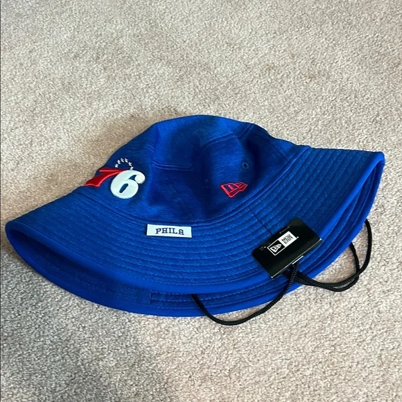 Blue New Era 76ers Bucket Hat - Picture 6 of 6